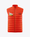 Men's Down Vest Mockup - Front View