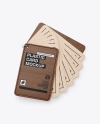Kraft Cards Stack w/ Wooden Tag Mockup Kraft Cards Stack w/ Wooden Tag Mockup
