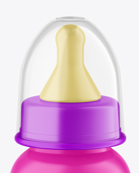 Matte Baby Bottle Mockup