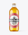 Clear Glass Beer Bottle Mockup