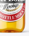 Clear Glass Beer Bottle Mockup