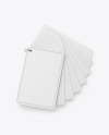 Kraft Cards Stack w/ Plastic Tag Mockup Kraft Cards Stack w/ Plastic Tag Mockup