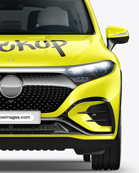 Electric Crossover SUV Mockup - Front View