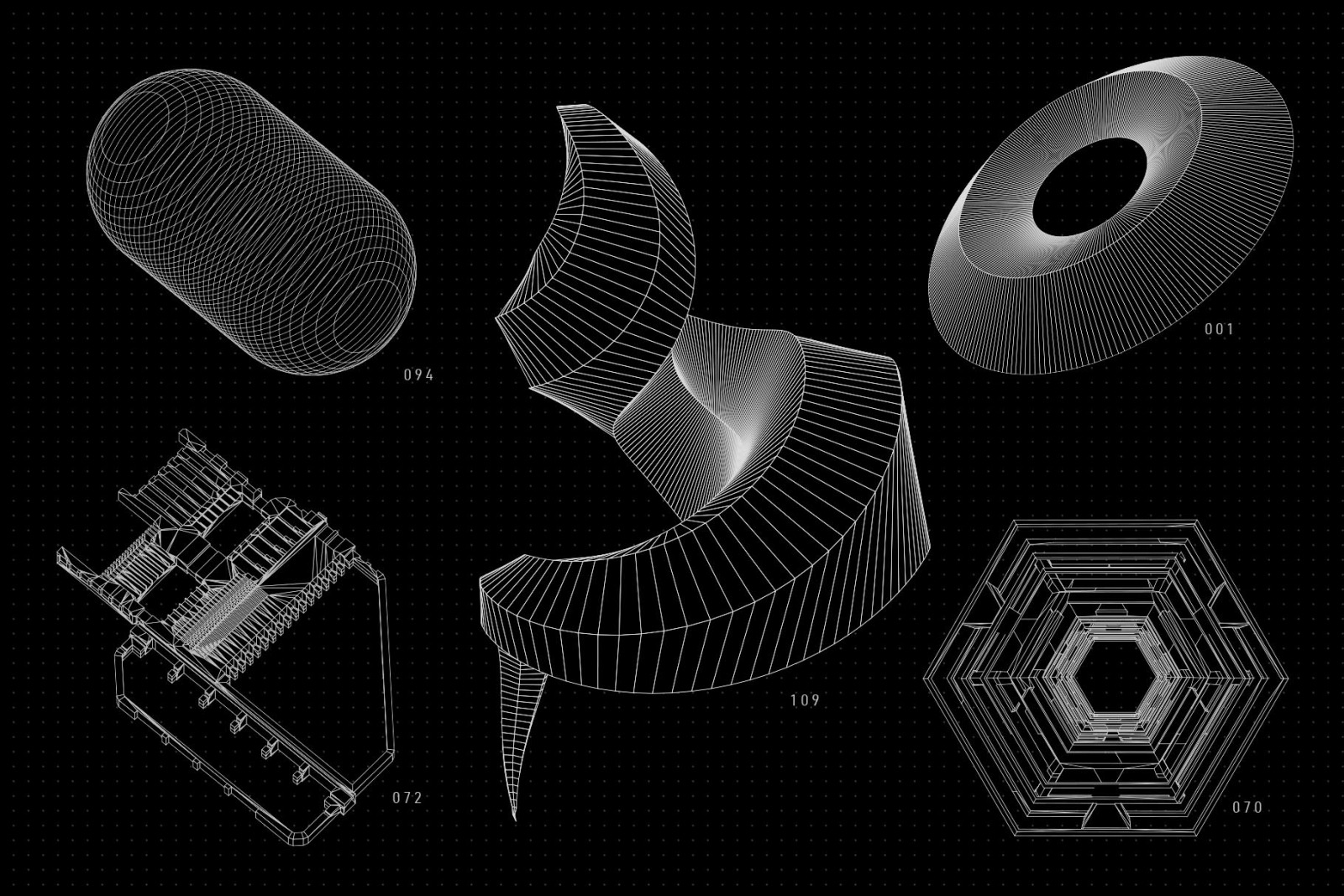 200 Vector Wireframe Shapes 200 Vector Wireframe Shapes