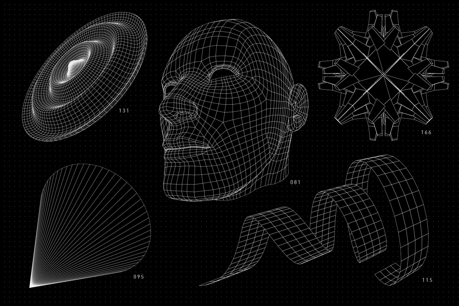 200 Vector Wireframe Shapes 200 Vector Wireframe Shapes