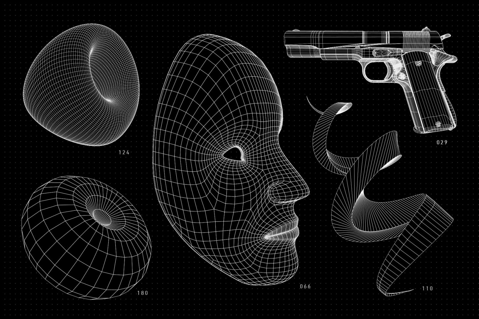 200 Vector Wireframe Shapes 200 Vector Wireframe Shapes