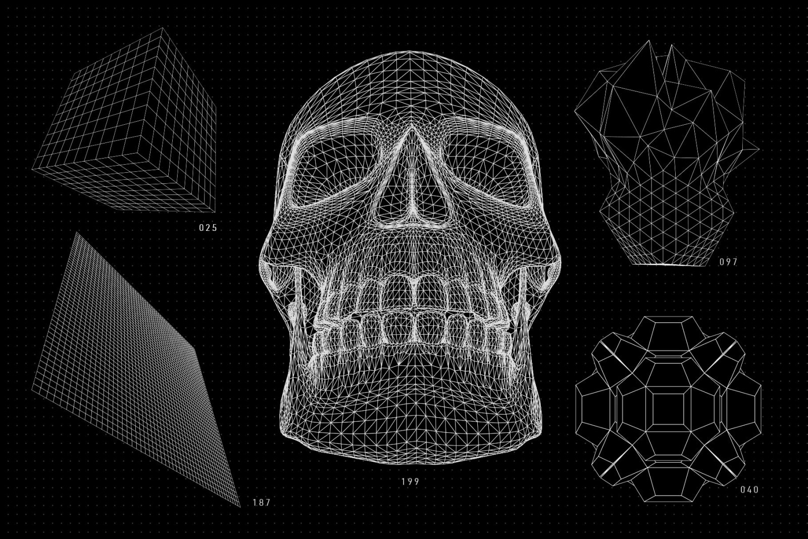 200 Vector Wireframe Shapes 200 Vector Wireframe Shapes