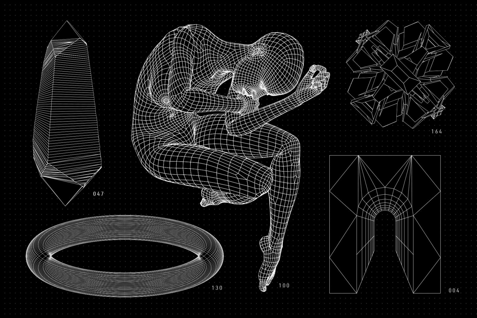 200 Vector Wireframe Shapes 200 Vector Wireframe Shapes