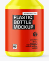Glossy Cosmetic Bottle with Pump Mockup Glossy Cosmetic Bottle with Pump Mockup