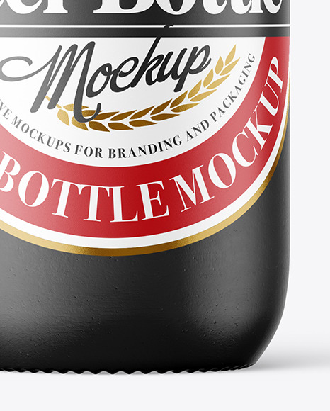 Ceramic Beer Bottle Mockup