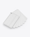 Plastic Cards Stack w/ Wooden Tag Mockup Plastic Cards Stack w/ Wooden Tag Mockup