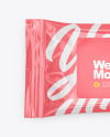 Glossy Wet Wipes Mockup