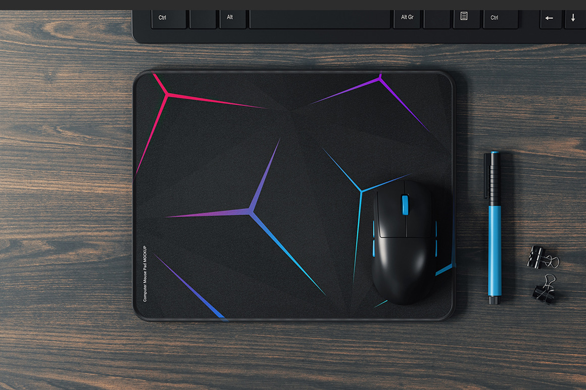 Computer Mouse Pad Mockup Computer Mouse Pad Mockup