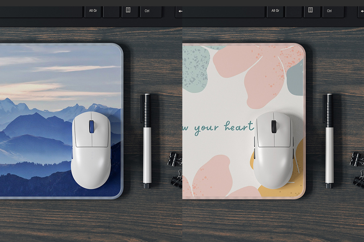 Computer Mouse Pad Mockup Computer Mouse Pad Mockup