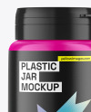 Glossy Plastic Jar Mockup