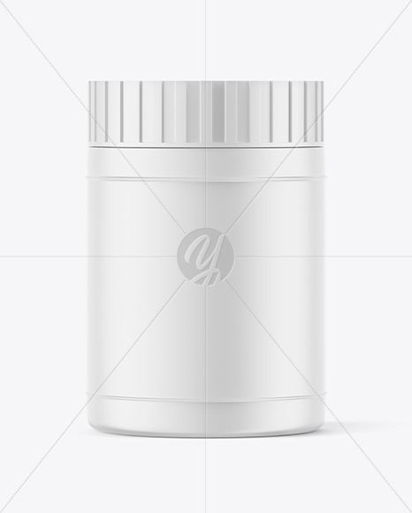 Matte Plastic Jar Mockup