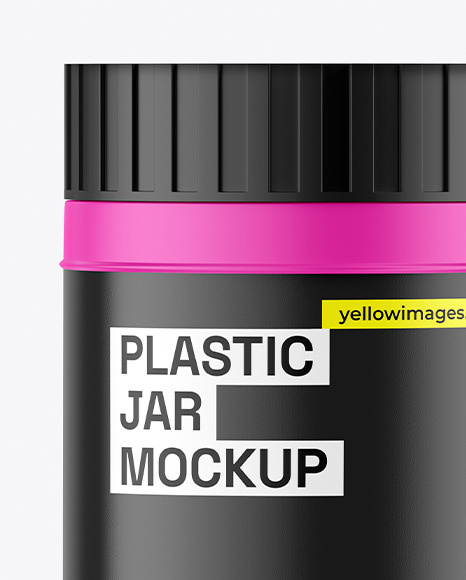 Matte Plastic Jar Mockup