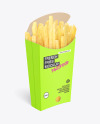 Paper French Fries Packaging Mockup