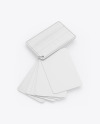 Plastic Cards Stack w/ Wooden Tag Mockup Plastic Cards Stack w/ Wooden Tag Mockup