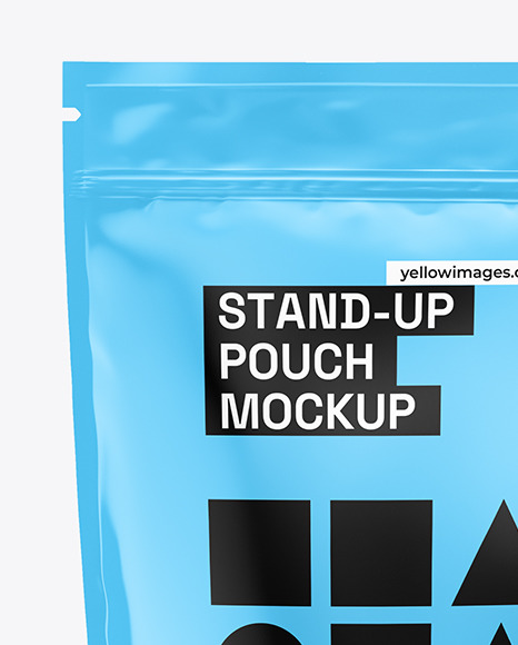 Glossy Stand-up Pouch Mockup