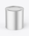 Metallic Paint Can Mockup