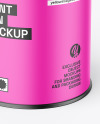 Matte Paint Can Mockup