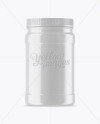 Glossy Protein Jar Mockup