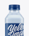 Blue PET Water Bottle Mockup