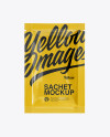 Glossy Sachet Mockup