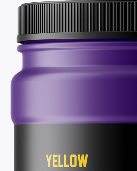 Matte Protein Jar Mockup