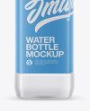 Clear PET Water Bottle Mockup