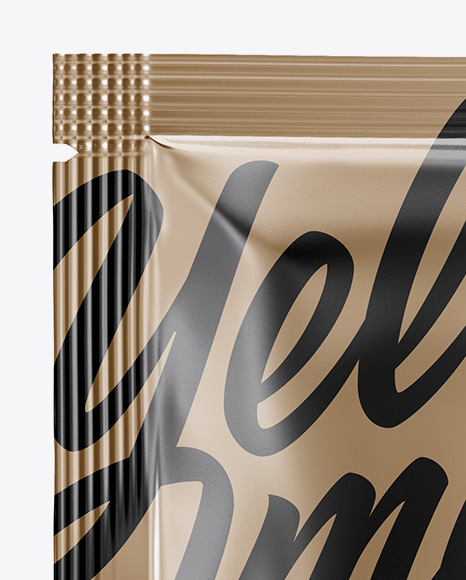 Metallic Sachet Mockup