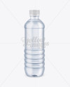 Blue PET Water Bottle Mockup