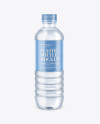 Blue PET Water Bottle Mockup