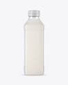 Clear PET Milk Bottle Mockup Clear PET Milk Bottle Mockup