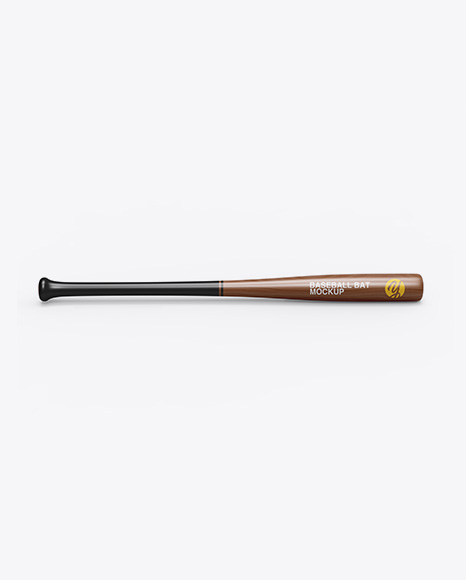 Wooden Baseball Bat Mockup