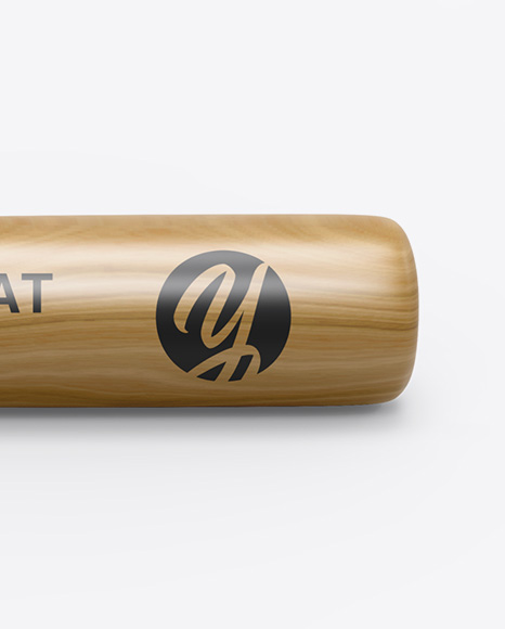 Wooden Baseball Bat Mockup