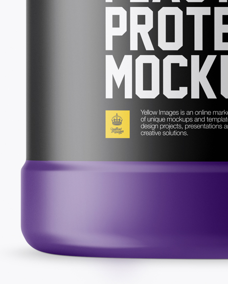 Matte Protein Jar Mockup