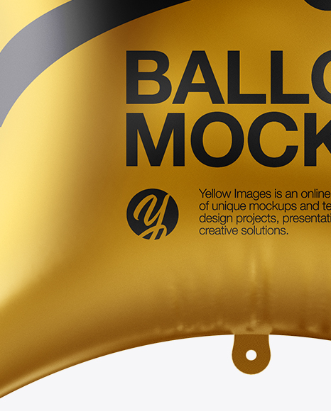 Star Foil Balloon Mockup