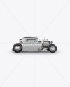 Metallic Hot Rod Mockup - Side View