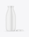 Opened Matte Plastic Bottle Mockup