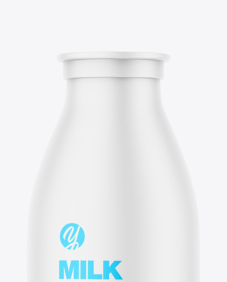 Opened Matte Plastic Bottle Mockup