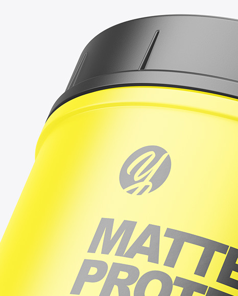 Matte Protein Jar Mockup