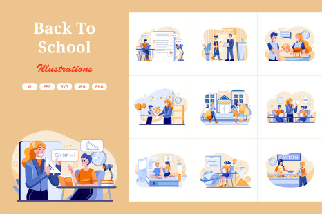 M610_Back To School Illustration Pack - Mother