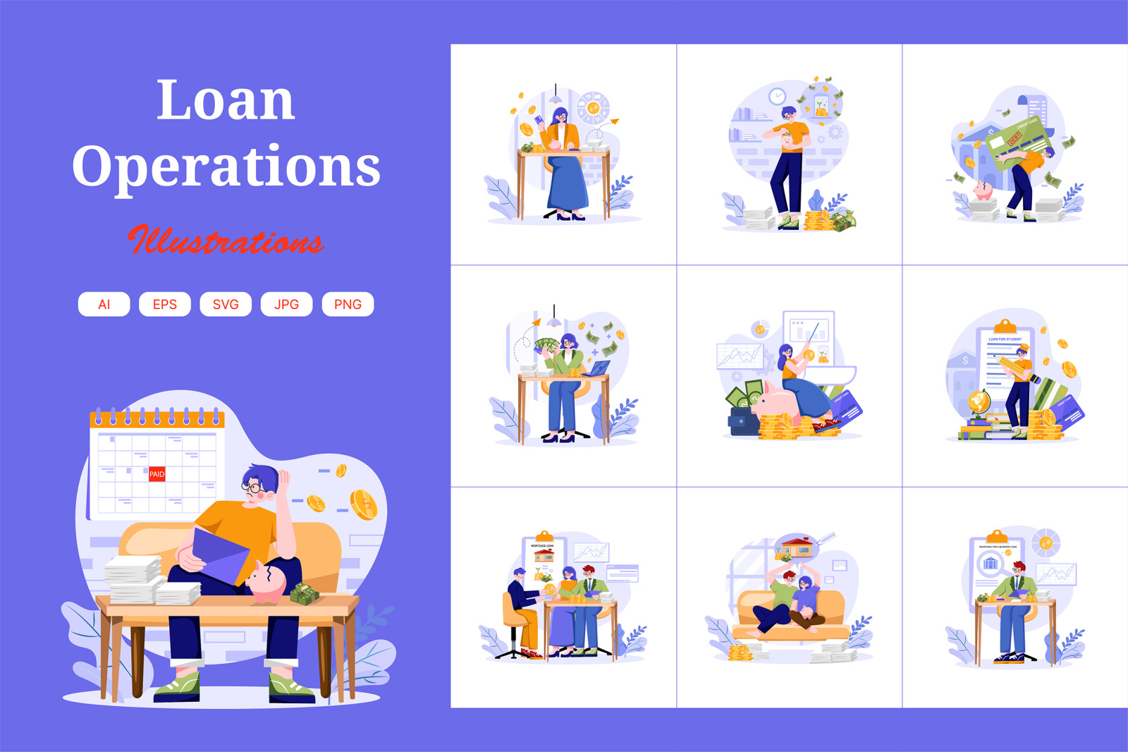 M615_Loan Operations Illustration Pack M615_Loan Operations Illustration Pack