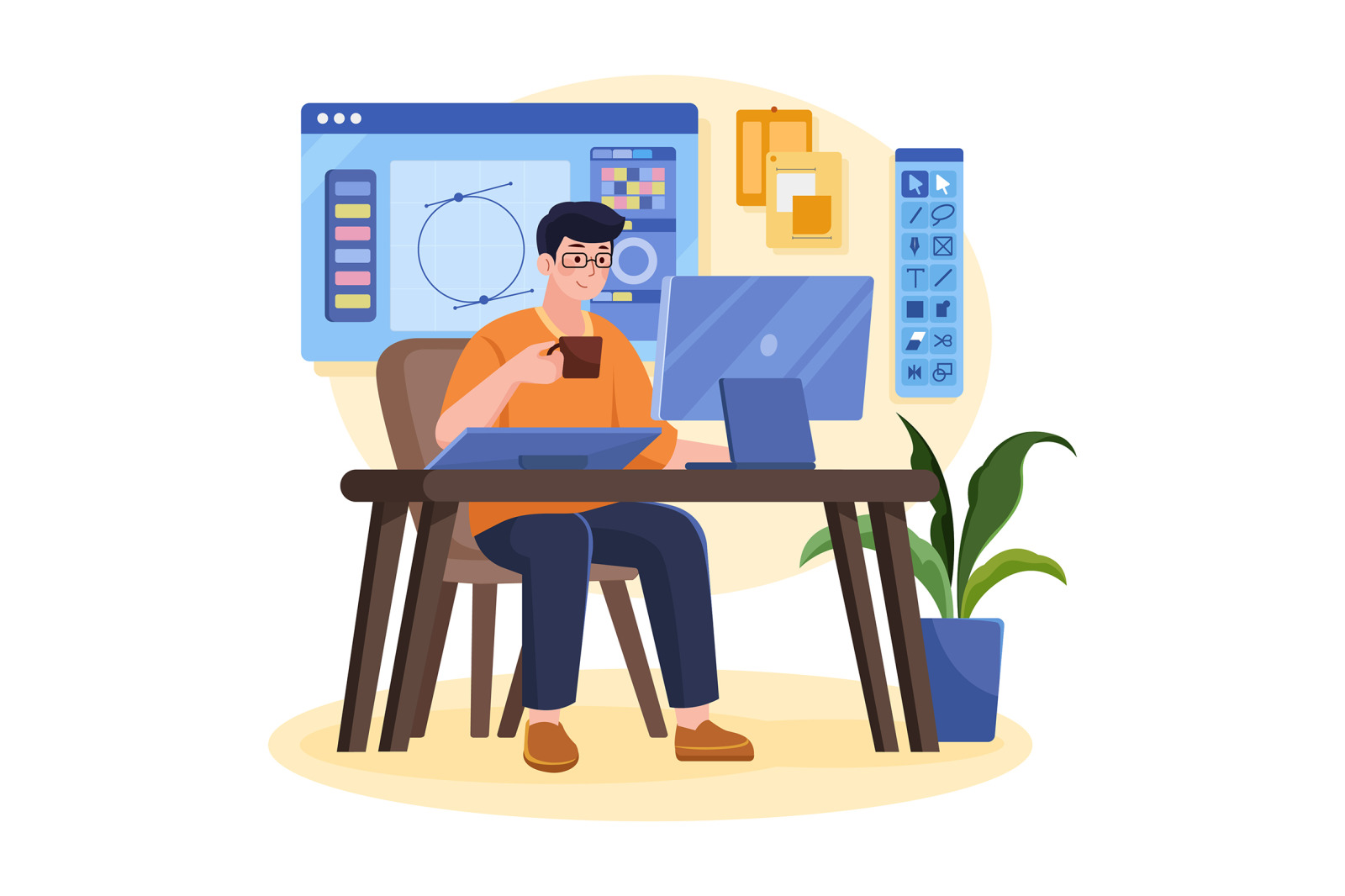 M591_Artistic Job Illustration Pack M591_Artistic Job Illustration Pack