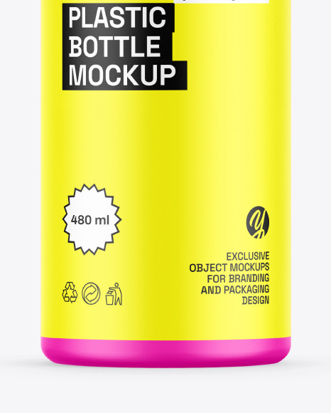 Matte Yogurt Bottle Mockup