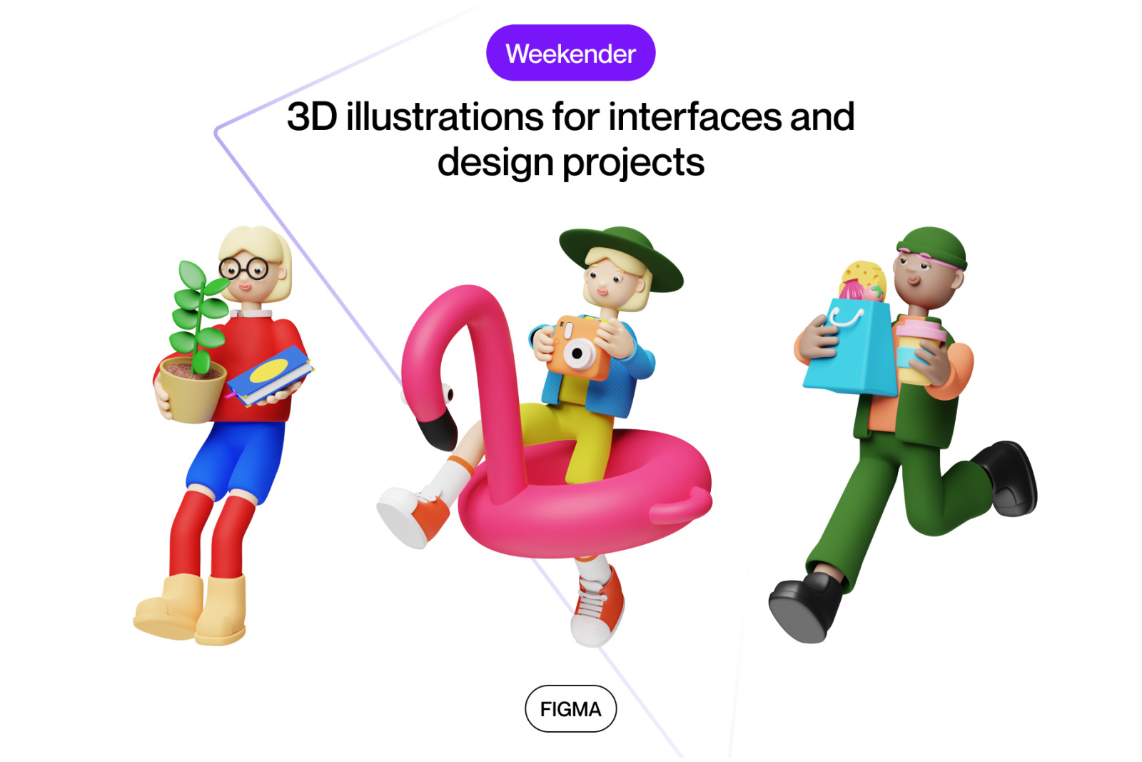 Weekender 3D Illustrations