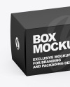 Box W/ Glossy Coffee Capsule Mockup