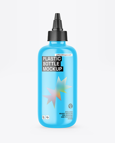 Glossy Bottle Mockup